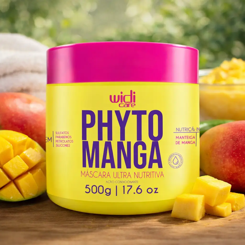 Máscara Widi Care Phytomanga 500g para cronograma capilar para grisalhos