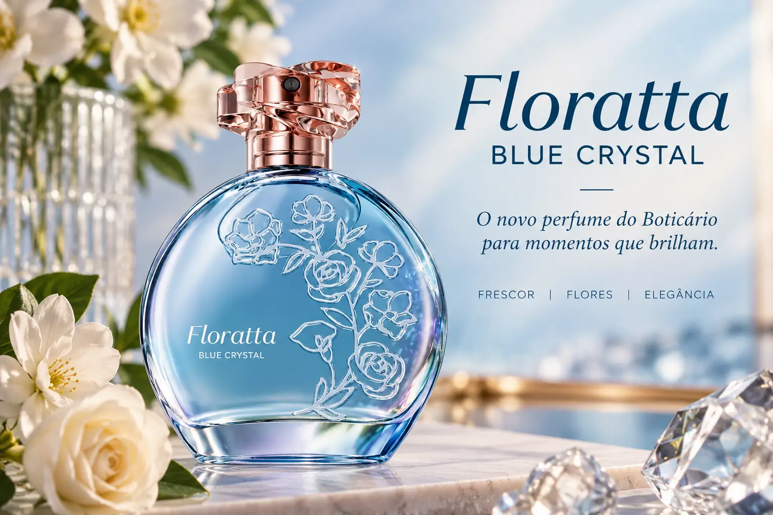 Floratta Blue Crystal vale a pena? Novo perfume do Boticário