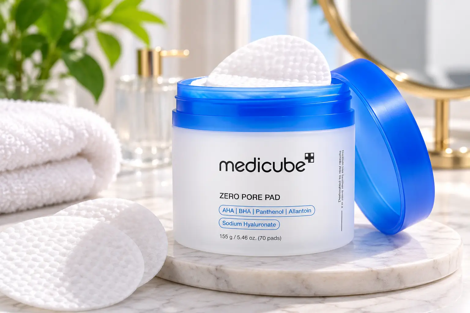 Medicube Zero Pore Pad 2.0 com discos esfoliantes para skincare