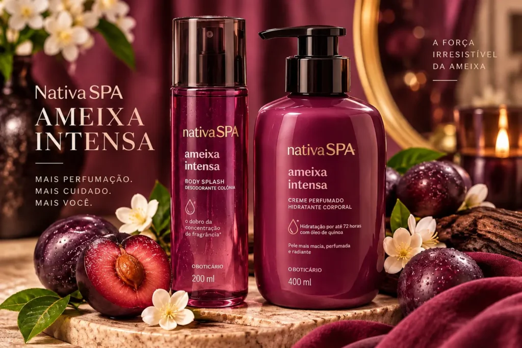 Nativa SPA Ameixa Intensa com Body Splash e hidratante corporal